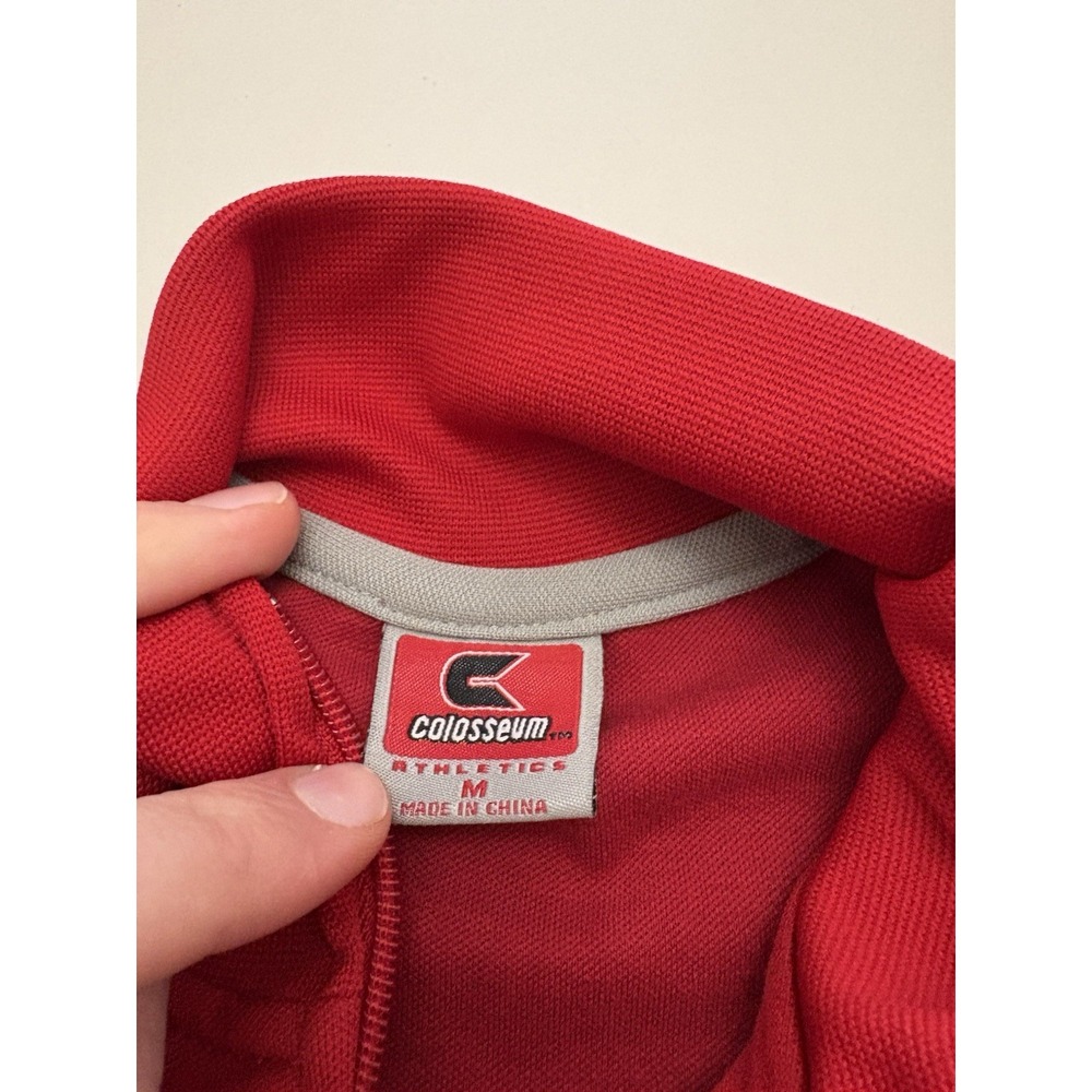 Women's Ohio State Buckeyes Collesium Bomber Jacket Red SZ Medium Full Zip - Picture 2 of 4